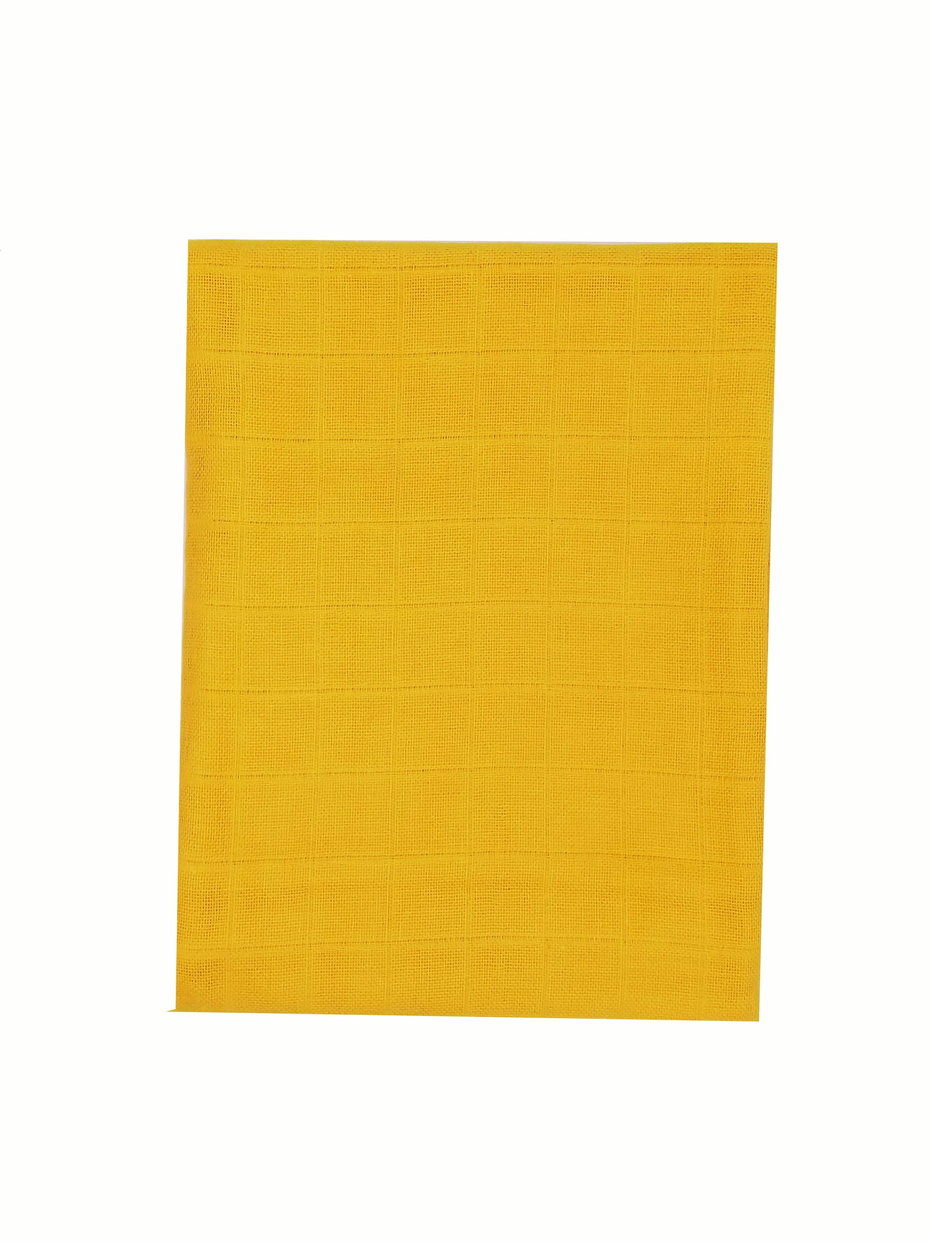 100% Pure Cotton Muslin - 70cm x 70cm - Ochre