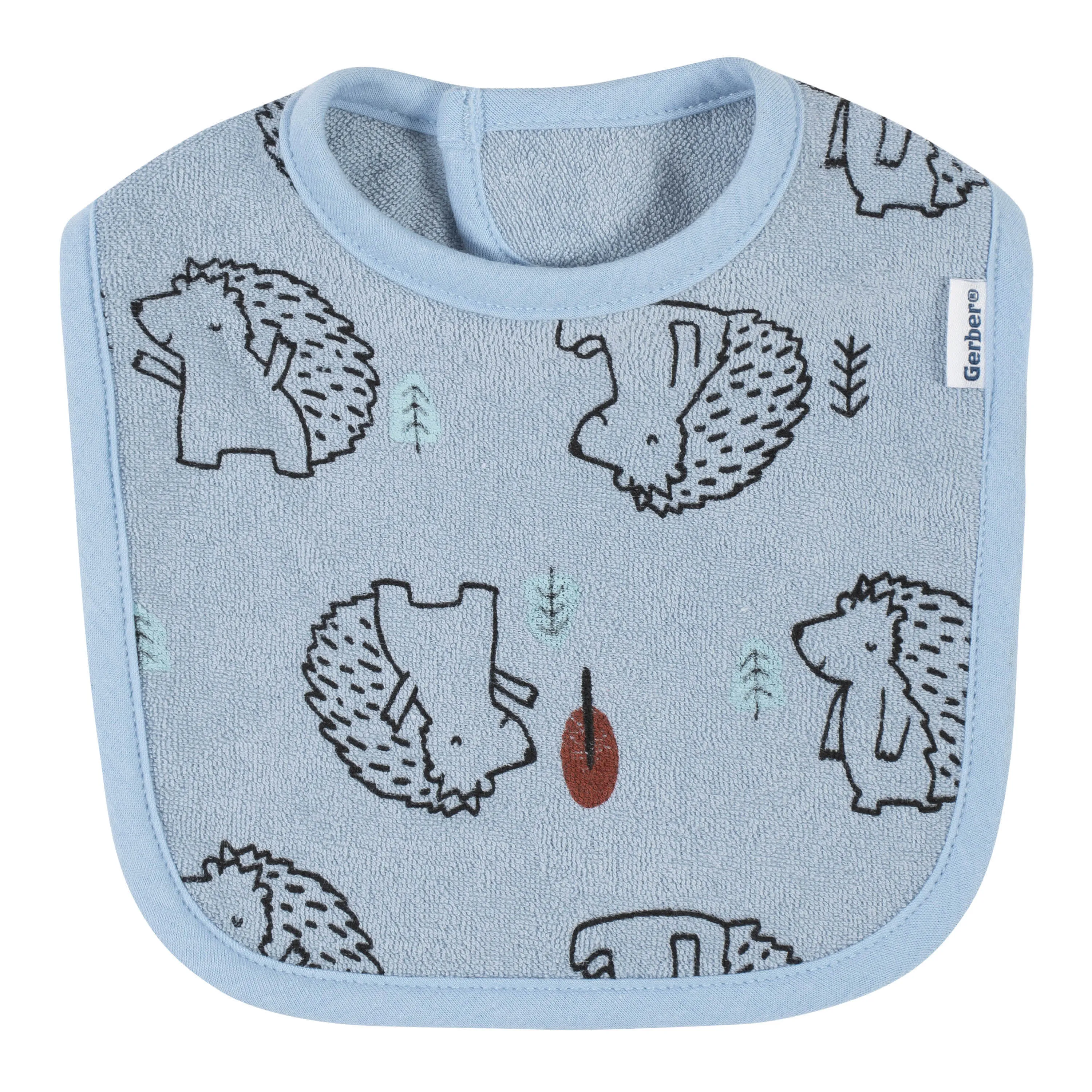 4-Pack Baby Boys Fox Bibs