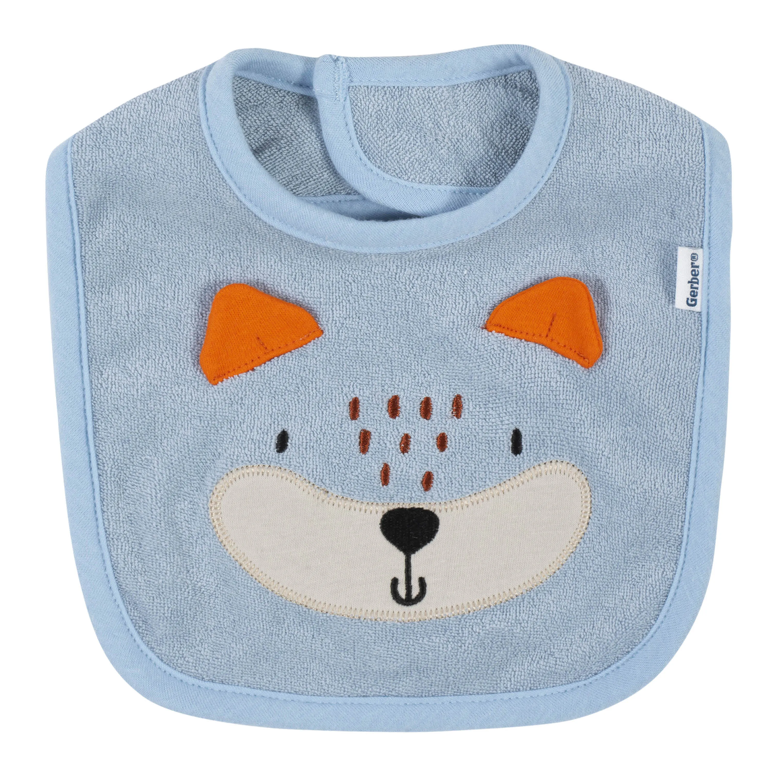 4-Pack Baby Boys Fox Bibs