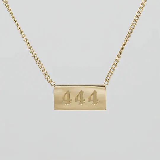 Angel Number Bar Necklace