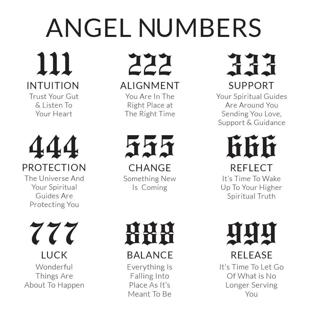 Angel Number Bar Necklace