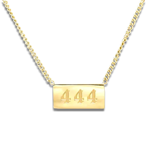 Angel Number Bar Necklace