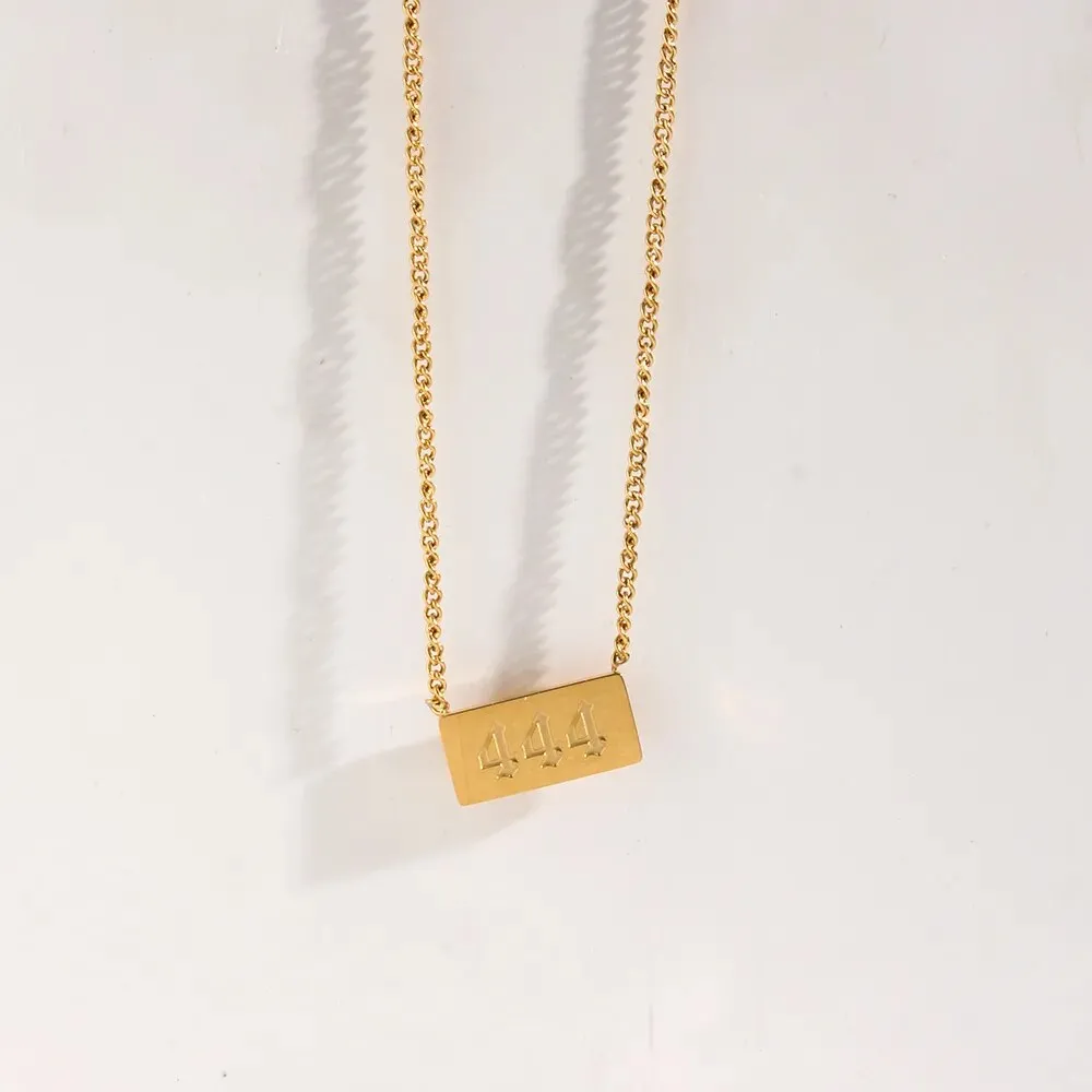 Angel Number Bar Necklace