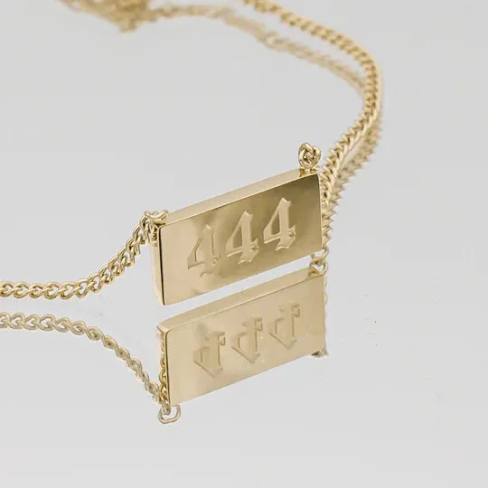 Angel Number Bar Necklace