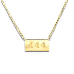 Angel Number Bar Necklace