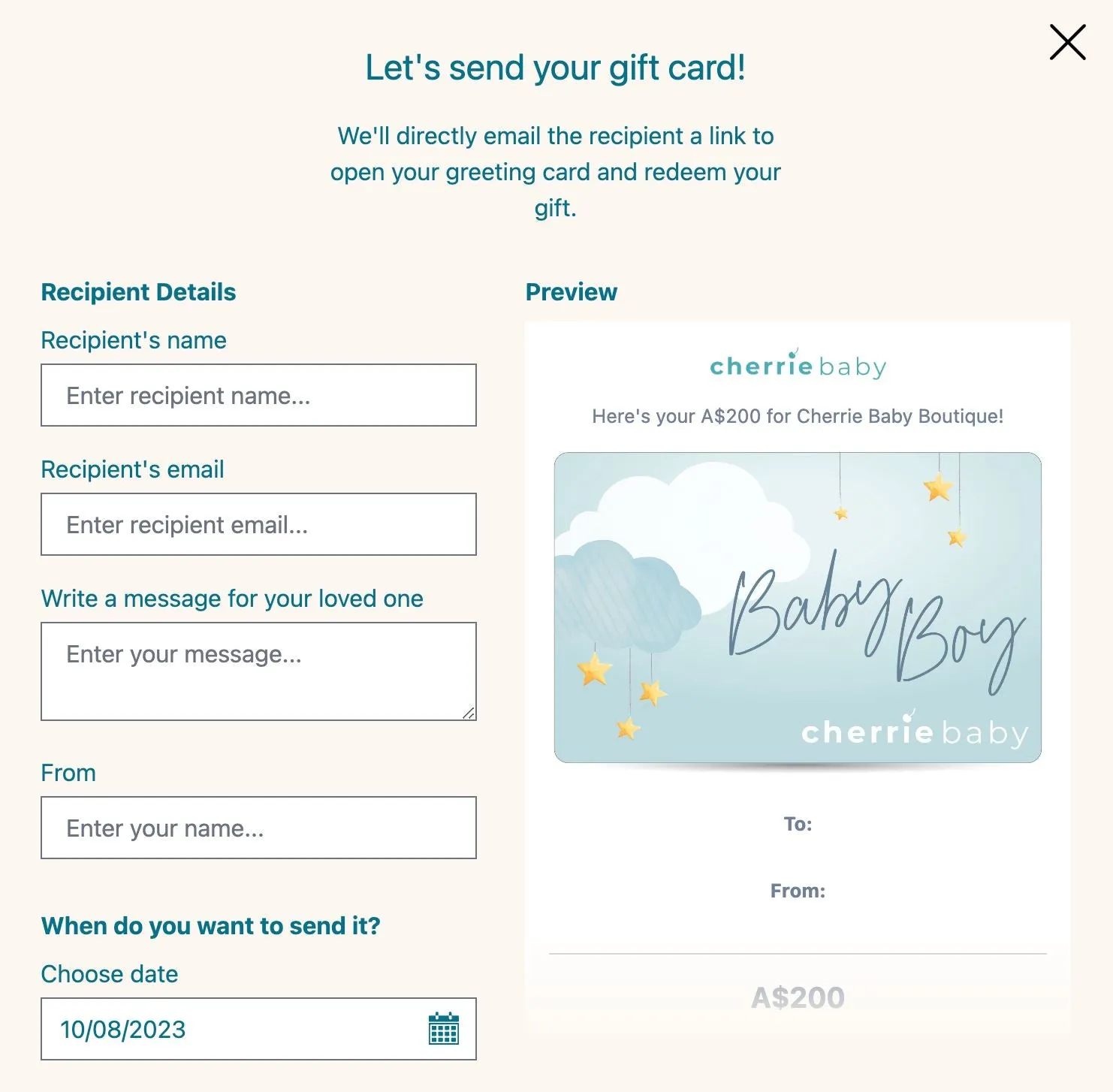 Baby Boy - E-Gift Card