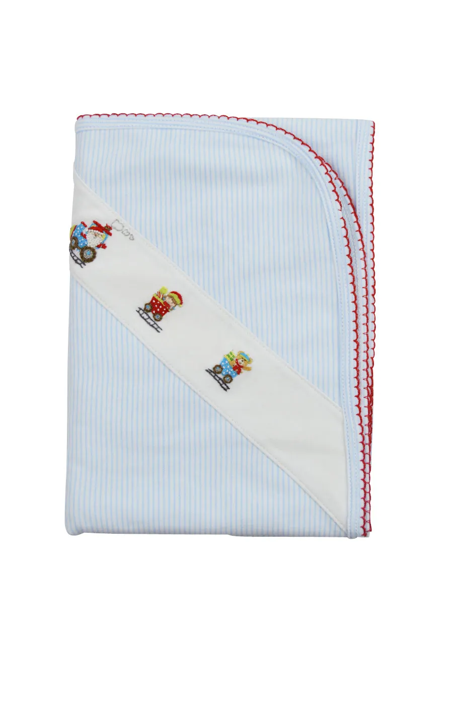 Baby Boy's Christmas Train Blanket