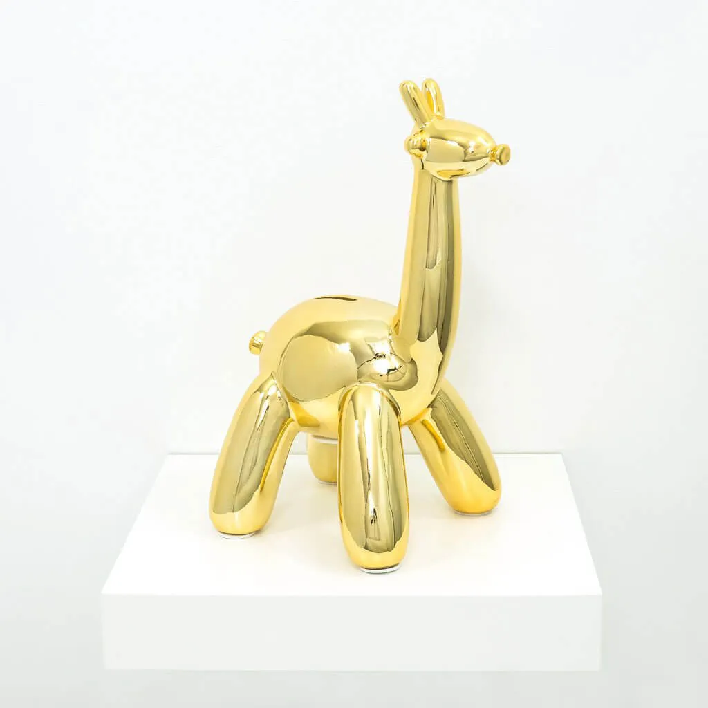 Balloon Giraffe Gold