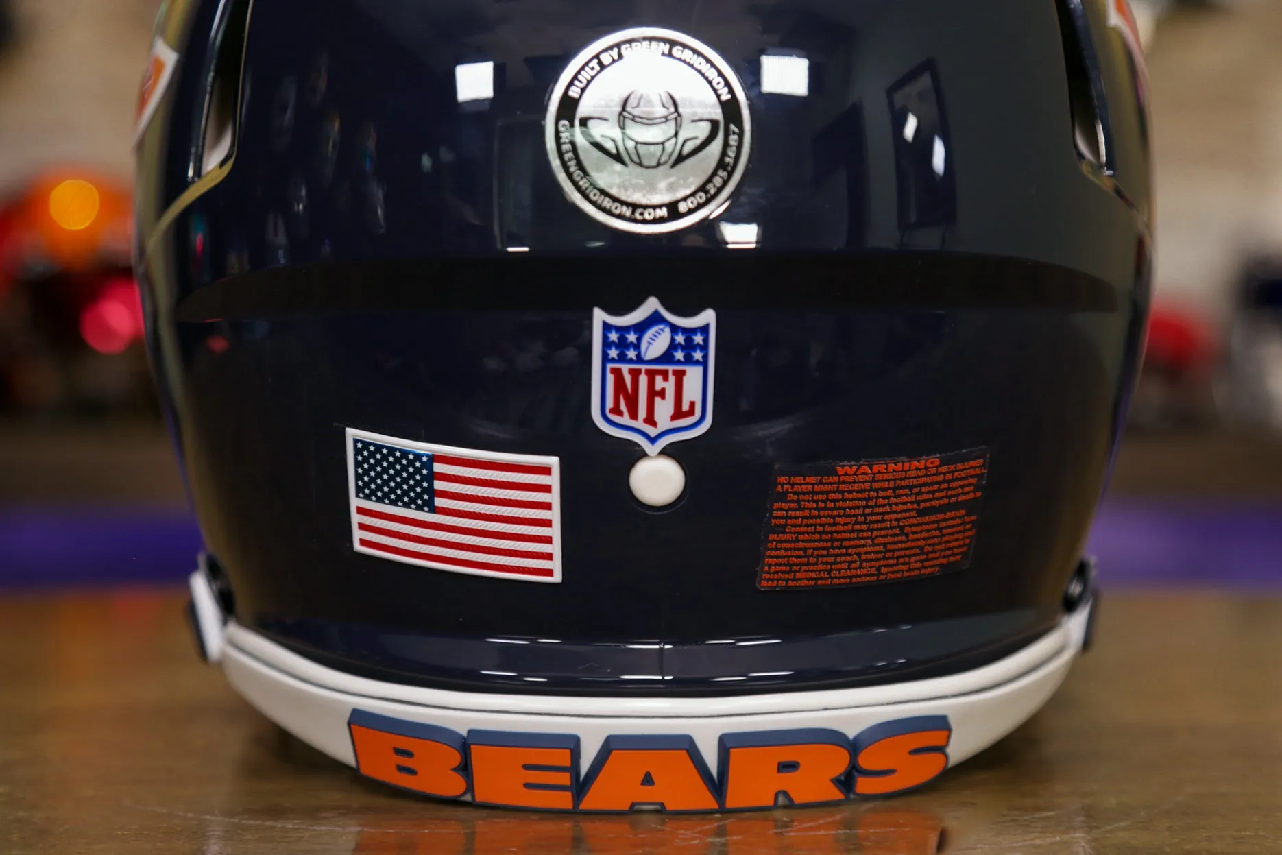 Chicago Bears Riddell Speed Authentic Helmet - GG Edition 00262