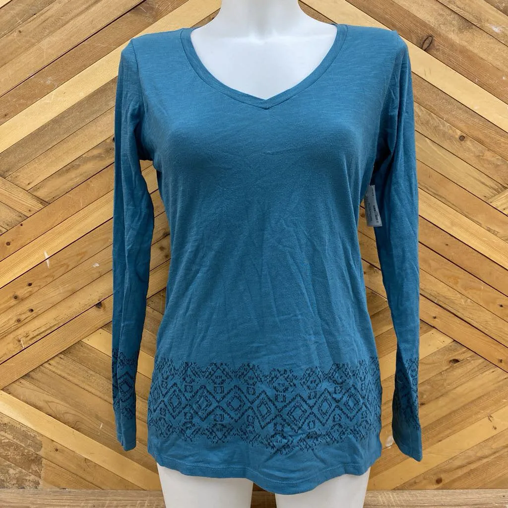 Columbia - Women's L/S Shirt - MSRP $45: Blue-women-SM