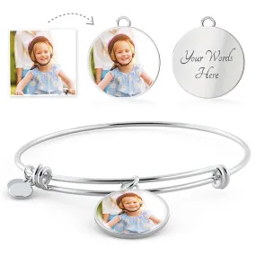 Custom Photo Bangle Bracelet For Nurse- Gifts For Nurse