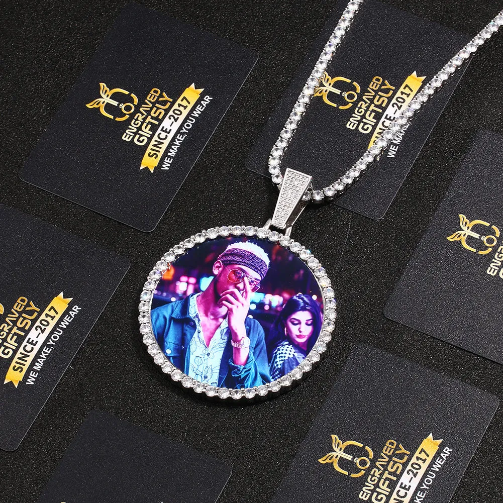 Custom Photo Medallions Necklace Best Christmas Gifts For Men