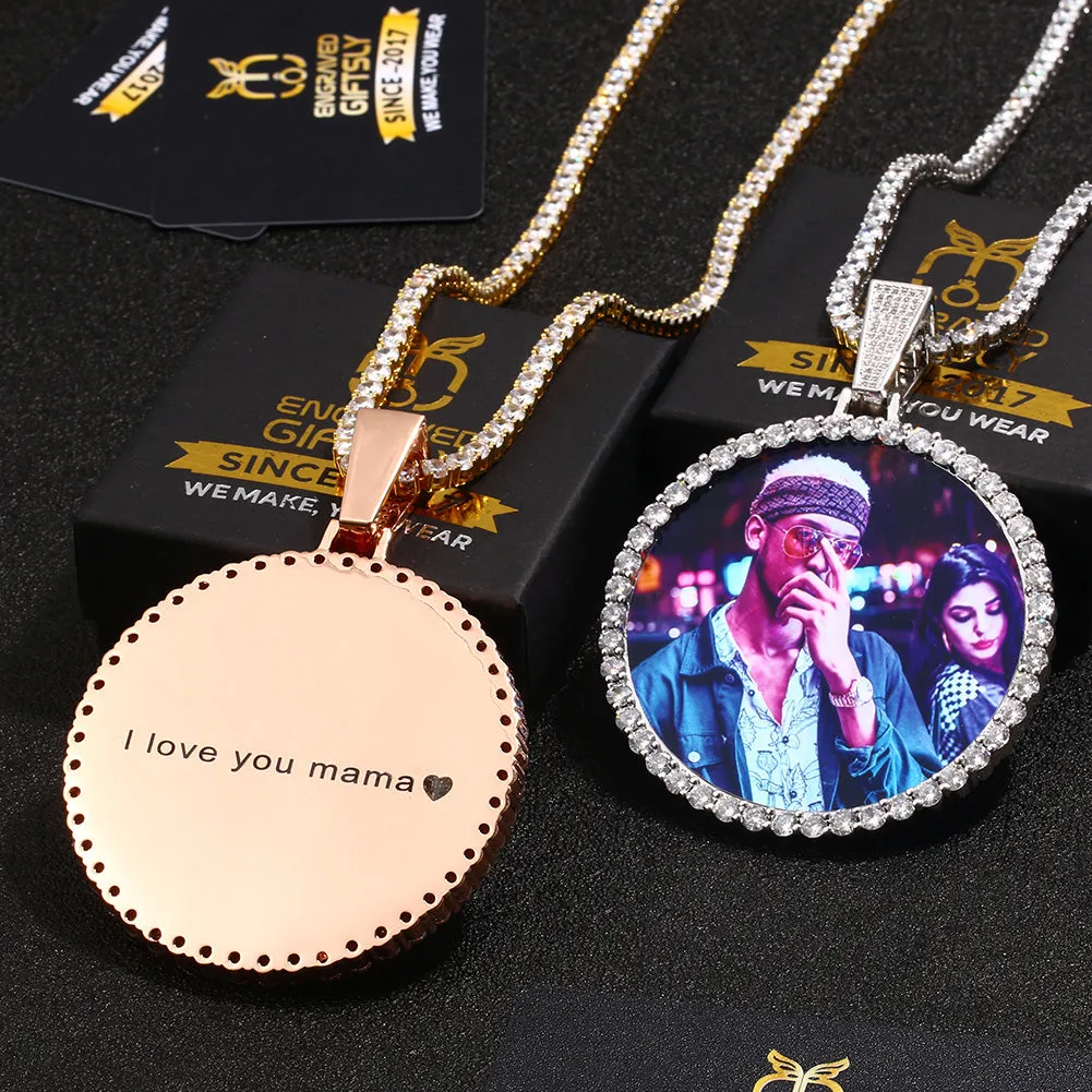 Custom Photo Medallions Necklace Best Christmas Gifts For Men