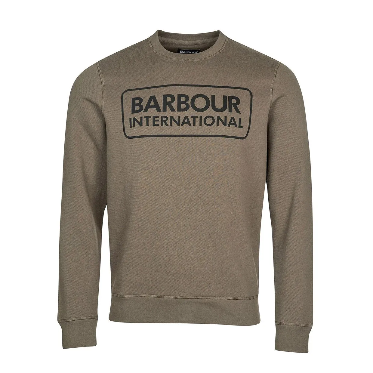 Felpa Barbour International Large Logo Fango