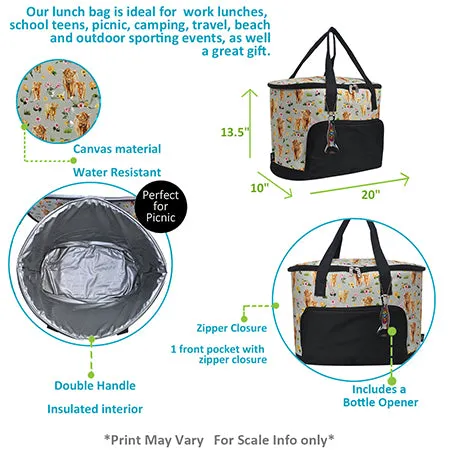 Floral Cow NGIL Cooler Bag