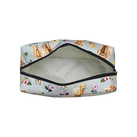 Floral Cow NGIL Large Cosmetic Travel Pouch