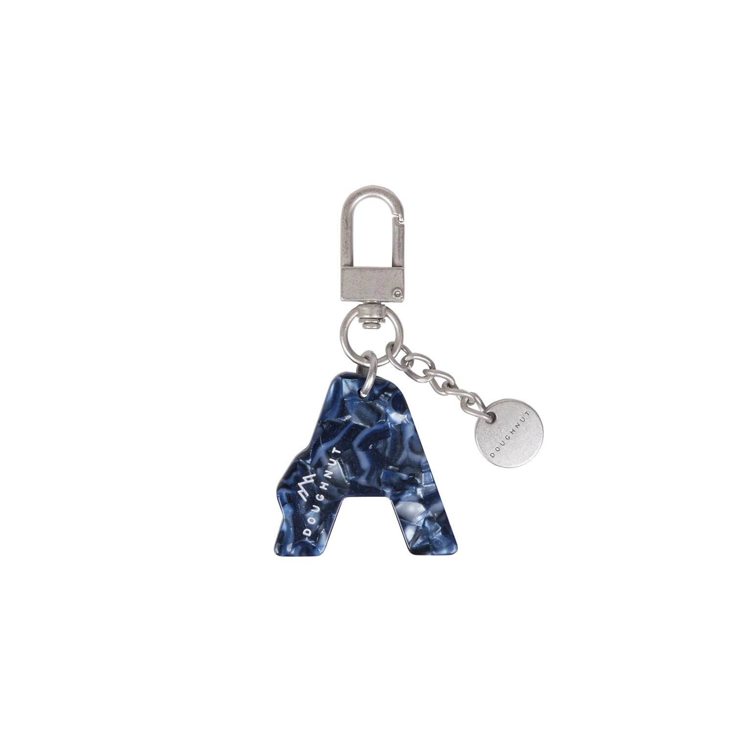 Initial Charm Keychain Letter