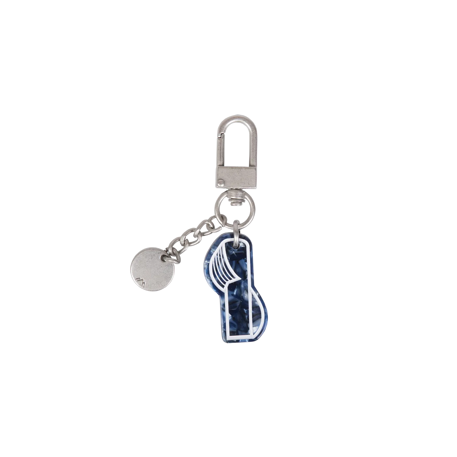 Initial Charm Keychain Letter