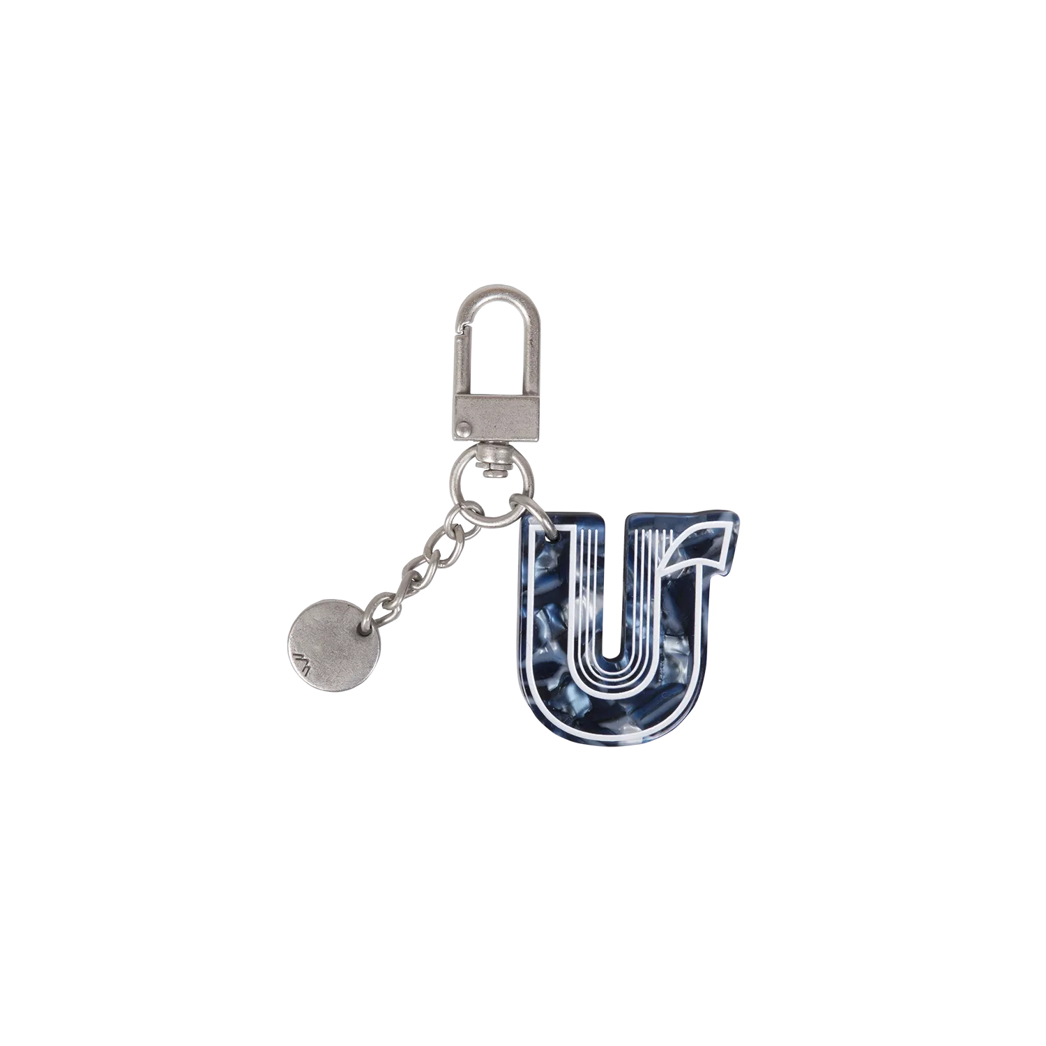 Initial Charm Keychain Letter