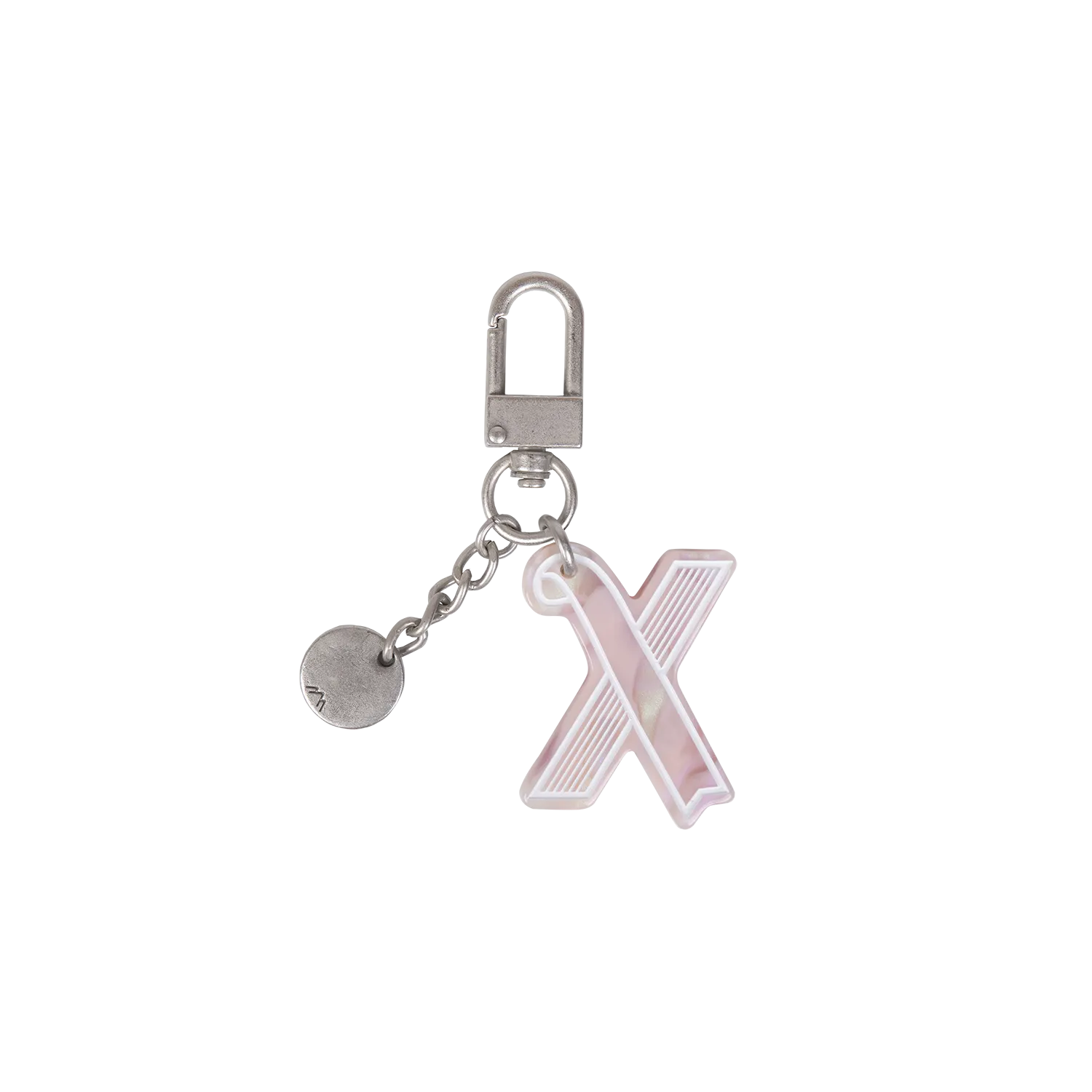 Initial Charm Keychain Letter