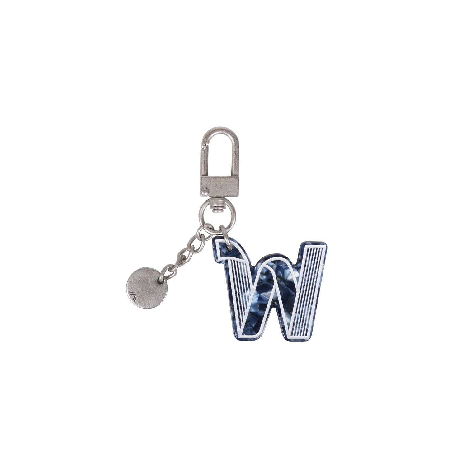 Initial Charm Keychain Letter