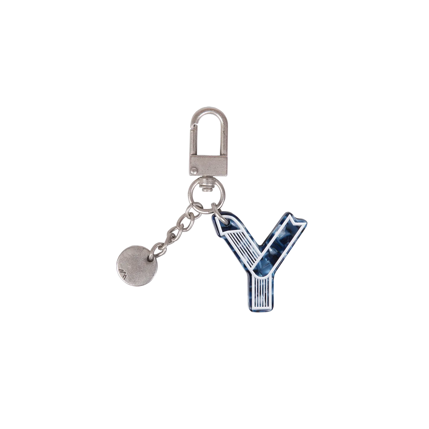 Initial Charm Keychain Letter