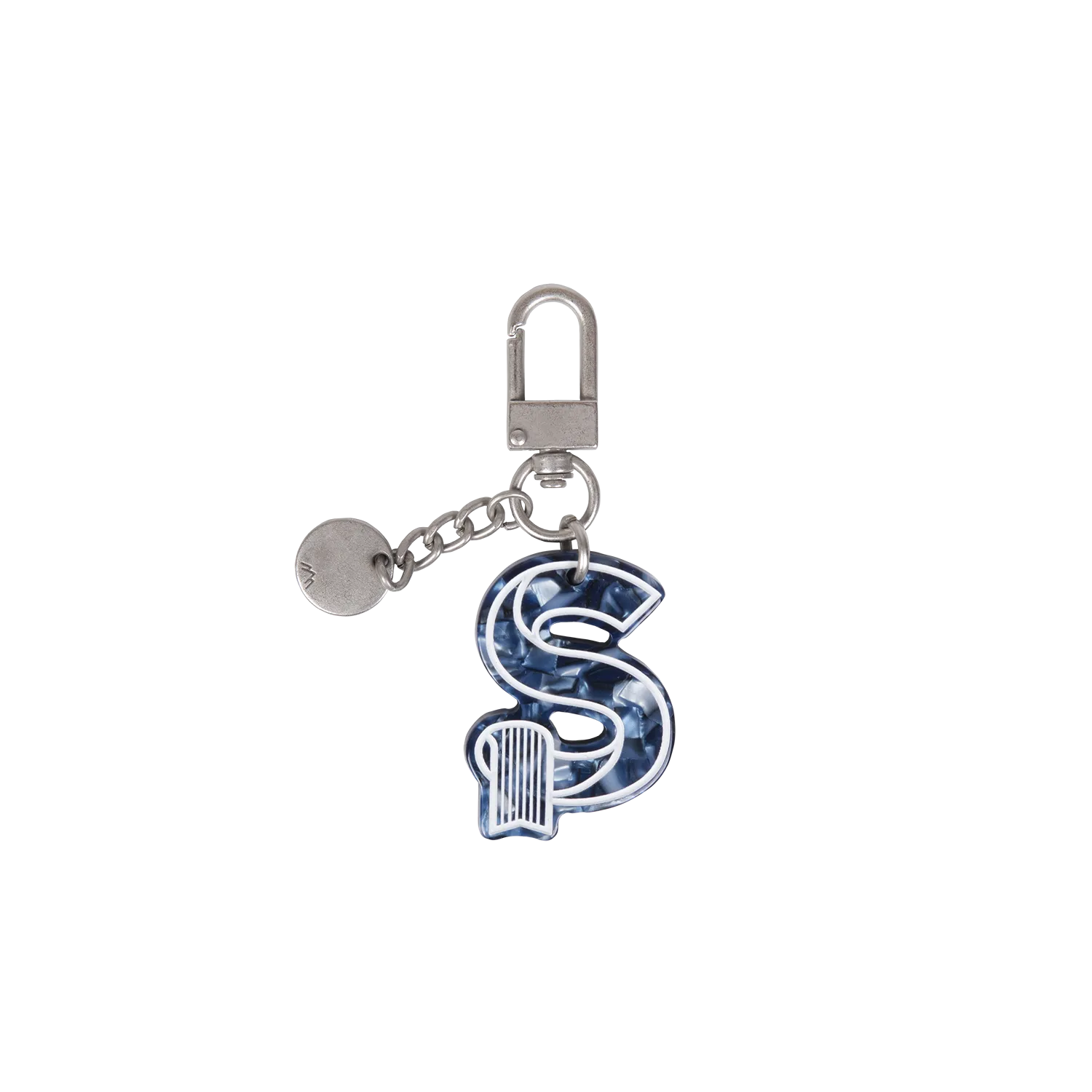 Initial Charm Keychain Letter