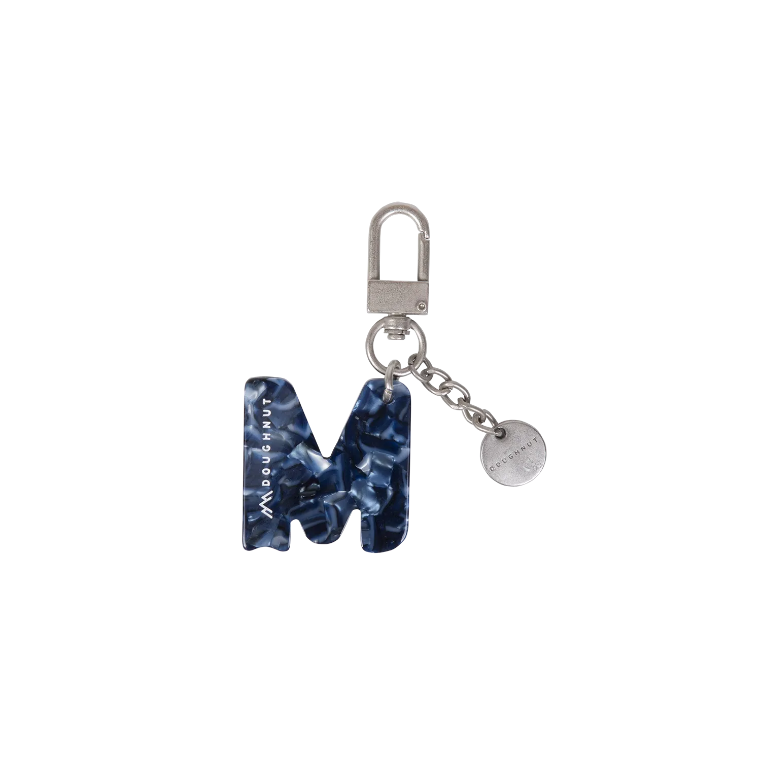 Initial Charm Keychain Letter