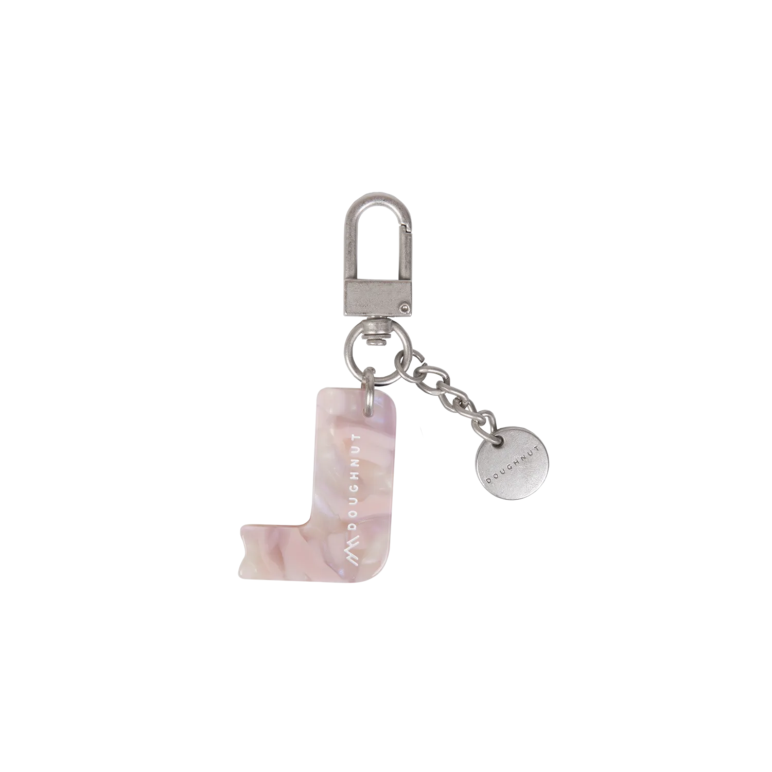 Initial Charm Keychain Letter