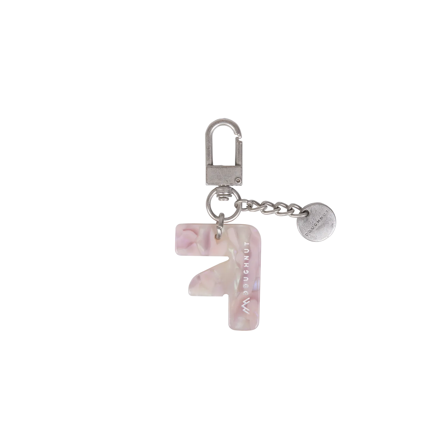 Initial Charm Keychain Letter