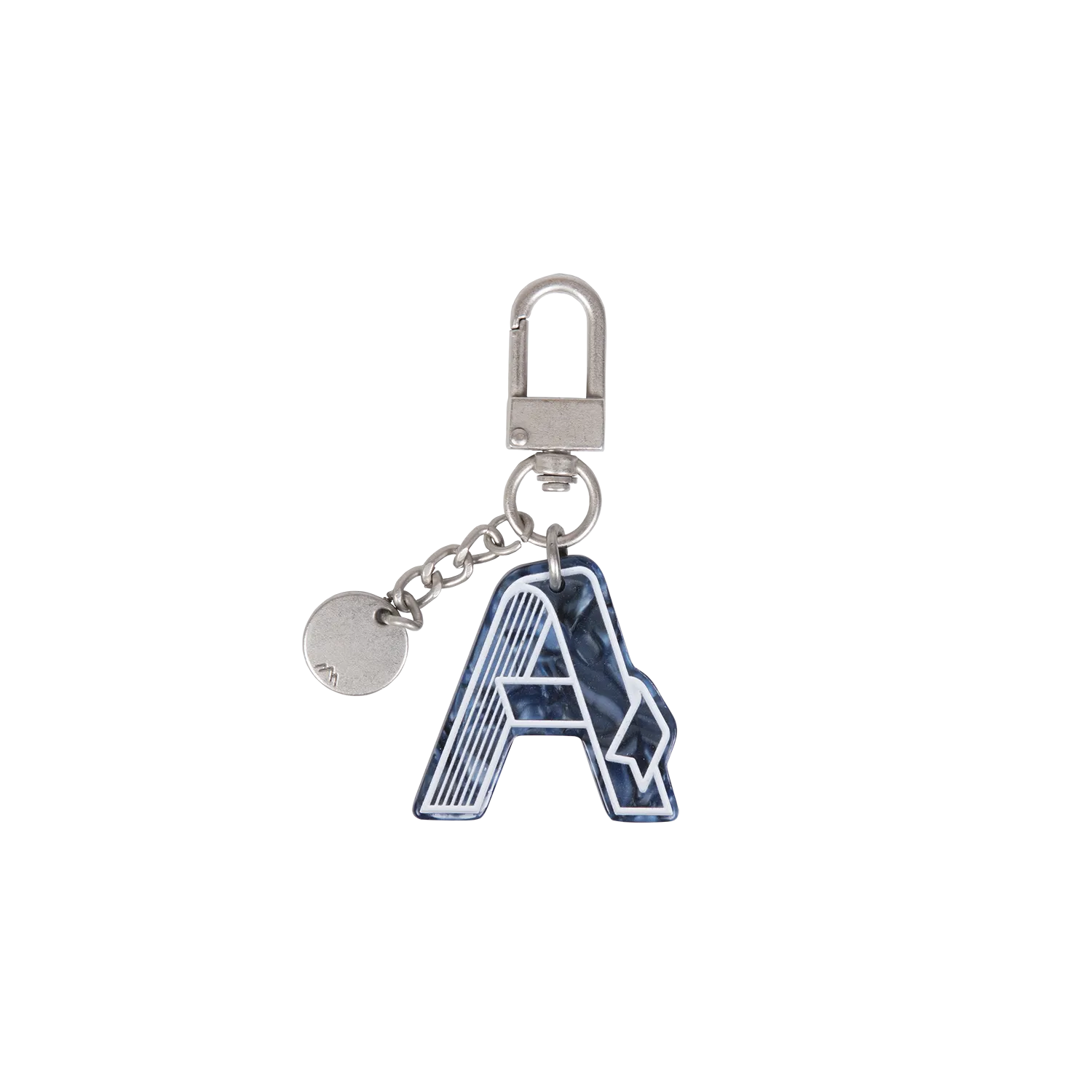 Initial Charm Keychain Letter