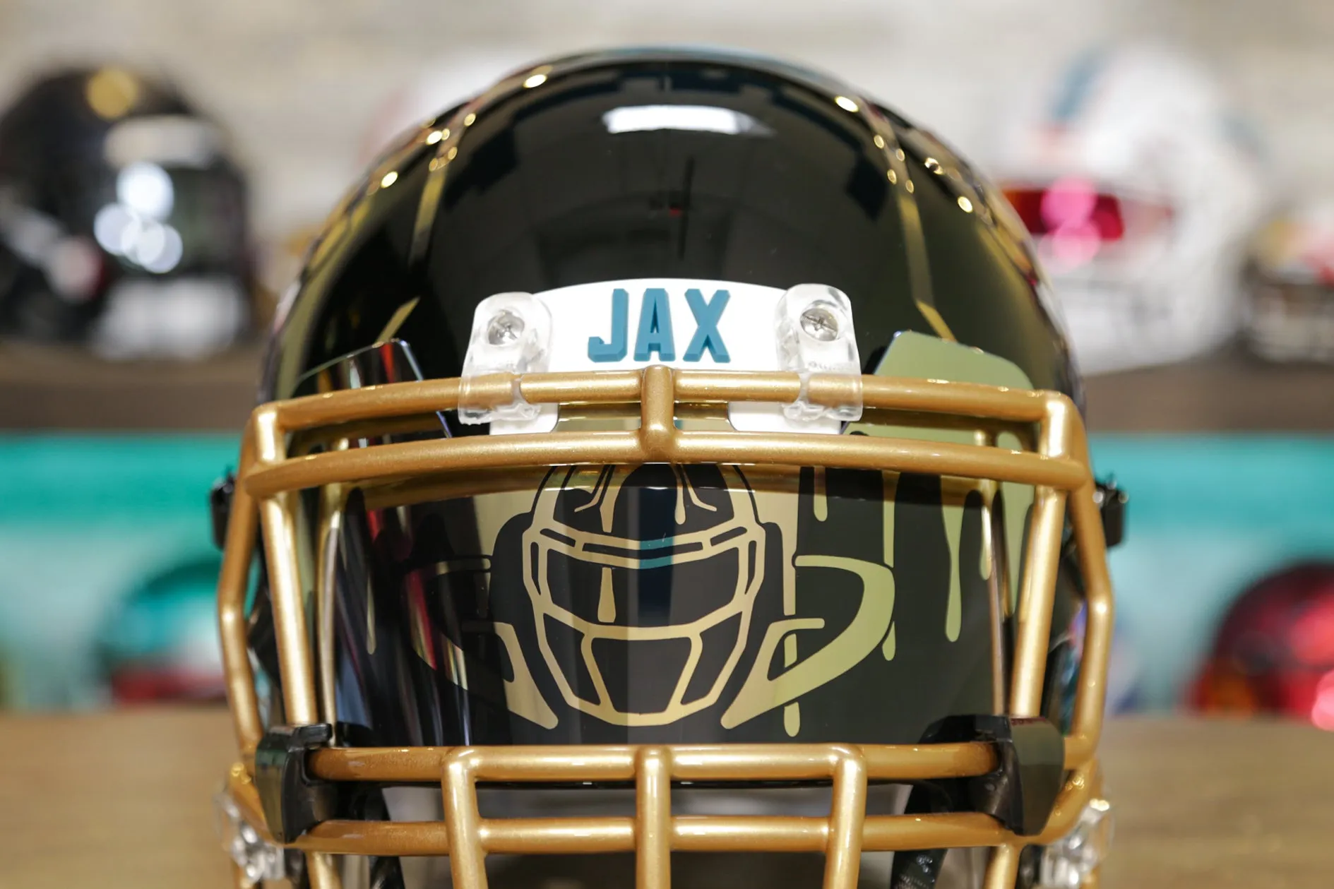 Jacksonville Jaguars Riddell Speed Authentic Helmet - GG Edition 00281