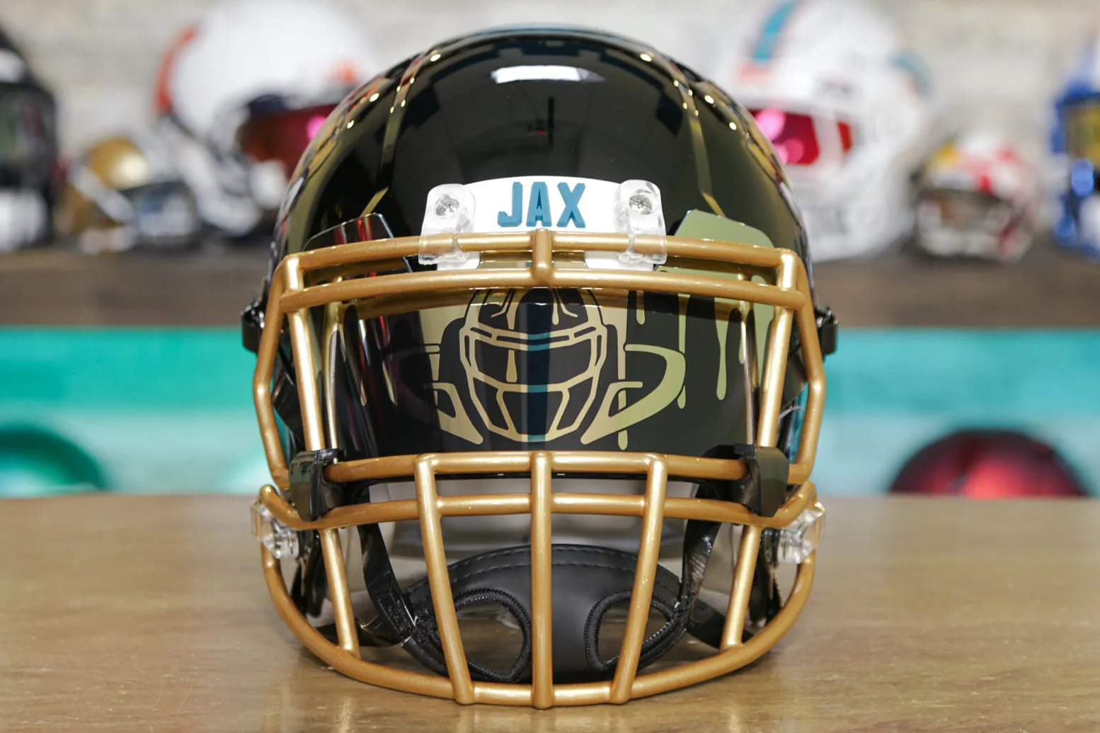 Jacksonville Jaguars Riddell Speed Authentic Helmet - GG Edition 00281