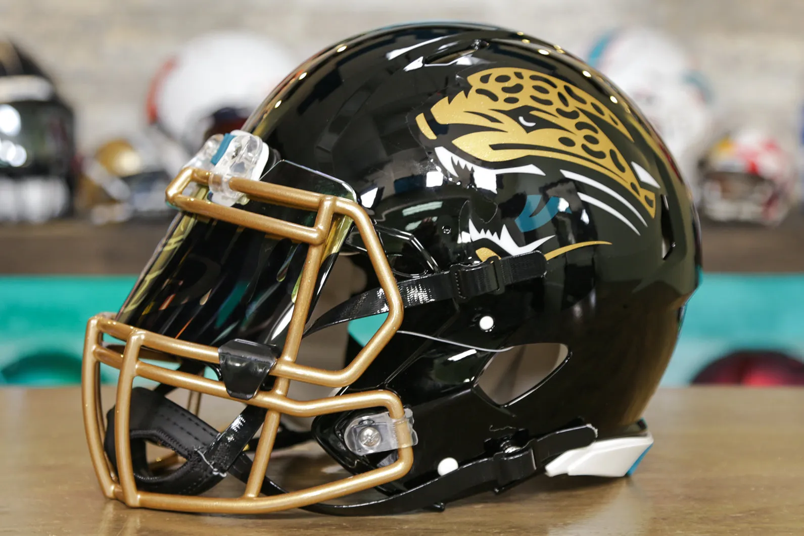 Jacksonville Jaguars Riddell Speed Authentic Helmet - GG Edition 00281