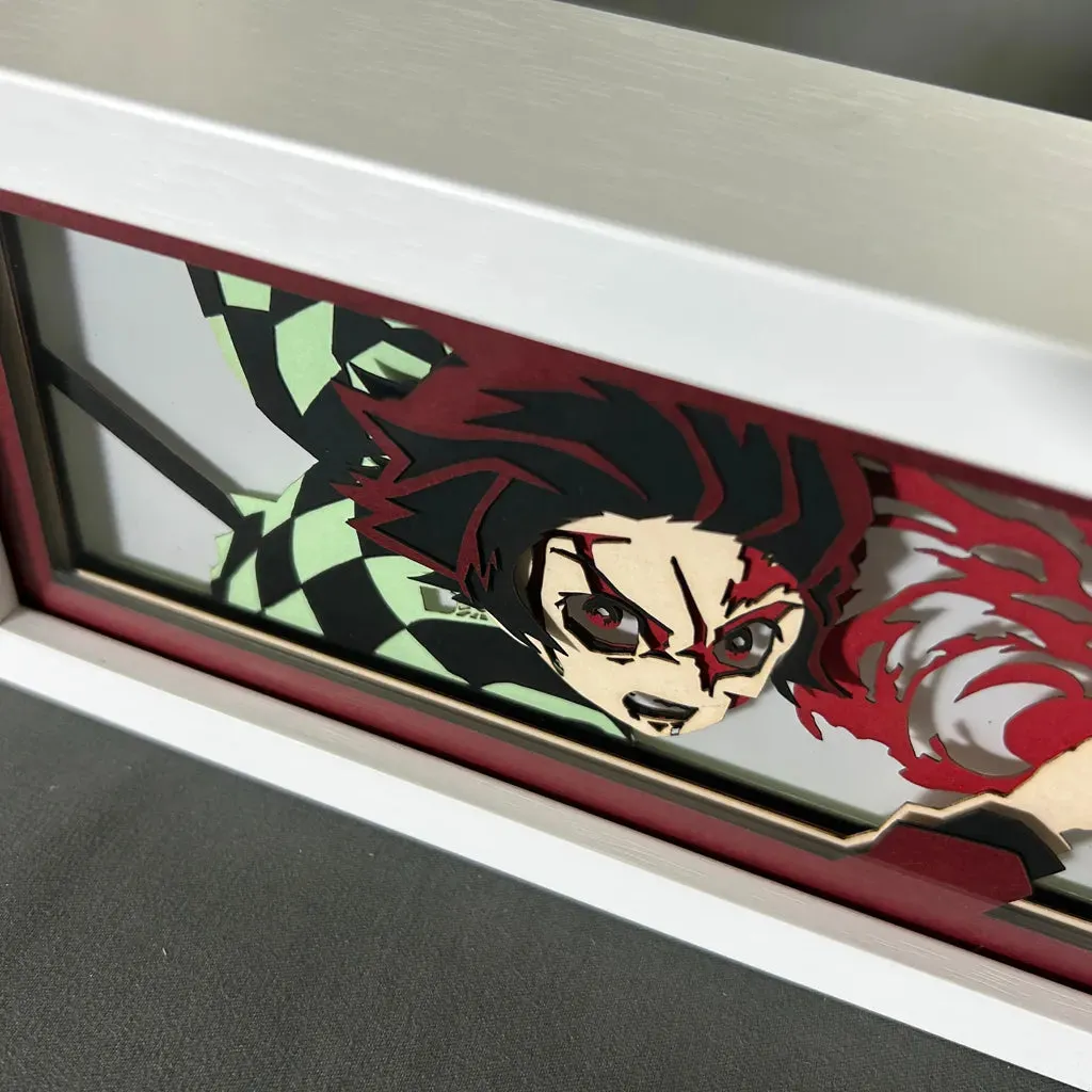 Kimetsu Anime Light Box Tanjiro Kamado Nightlights for Room Decoration Manga Demon Slayer Light in The Box Bedside Table Lamp