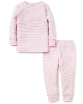 Kissy Kissy Simply Stripes Snugfit Pajama Set in Pink