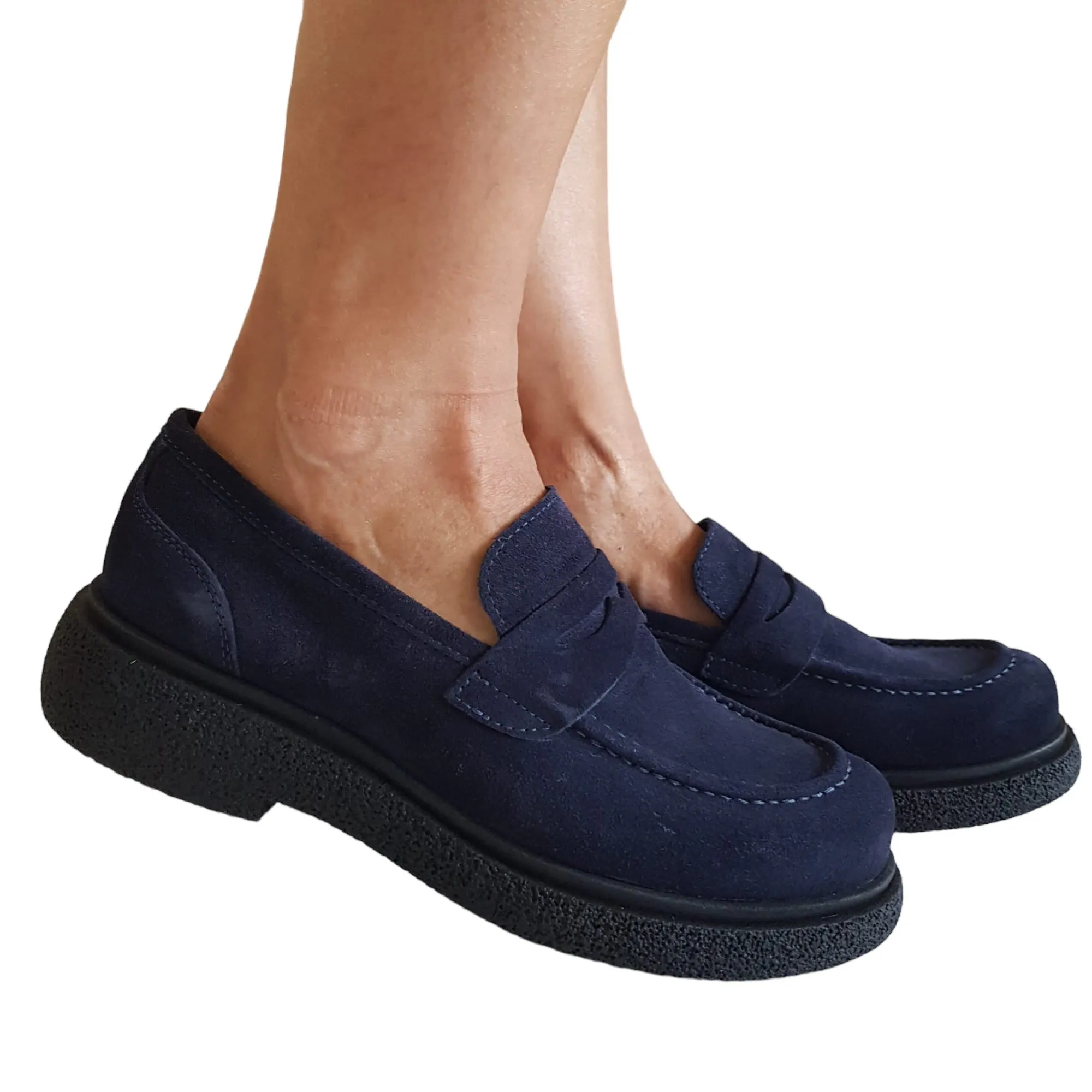 Les Poèmes Mocassino Donna Blu Rif.913