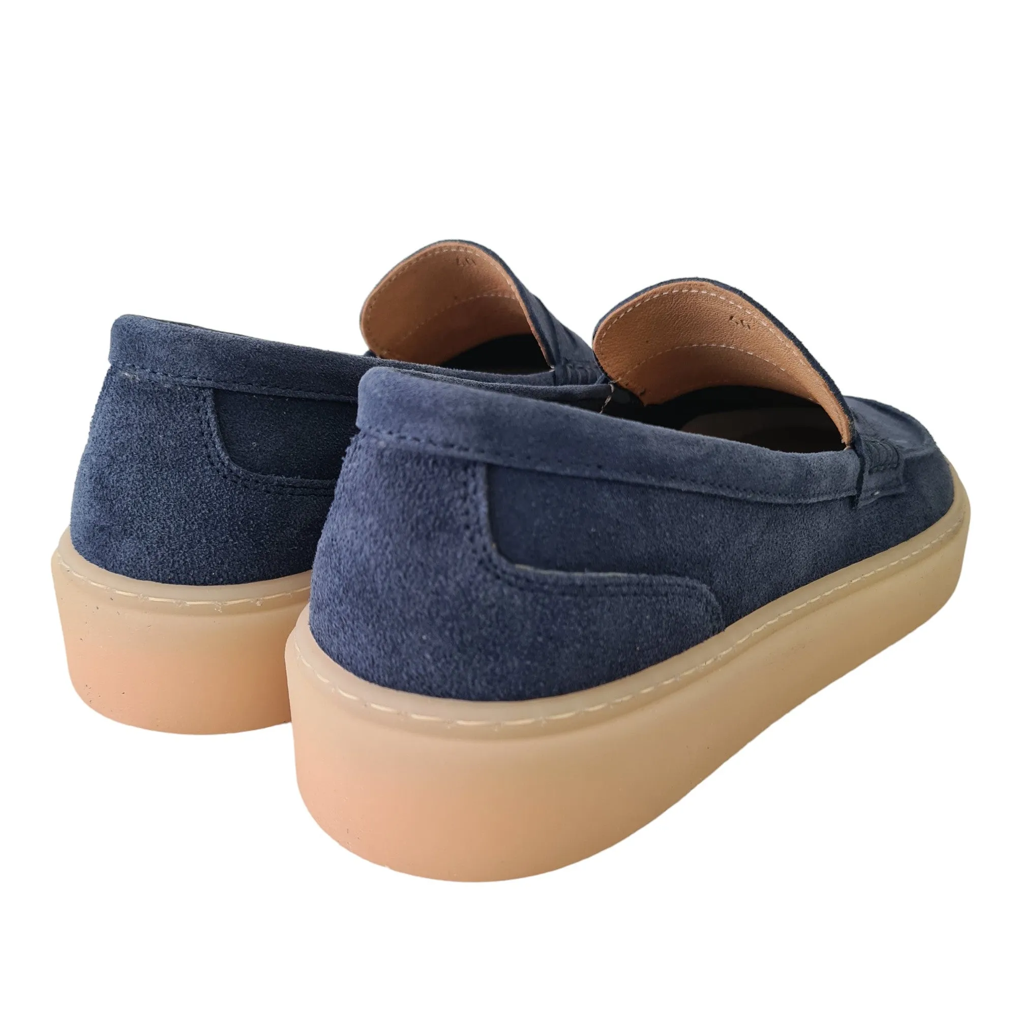 Les Poémes Mocassino Uomo Blu Rif.102