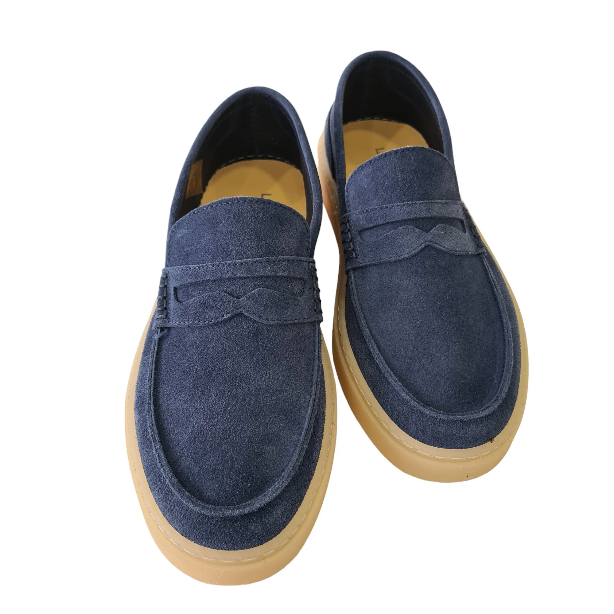 Les Poémes Mocassino Uomo Blu Rif.102