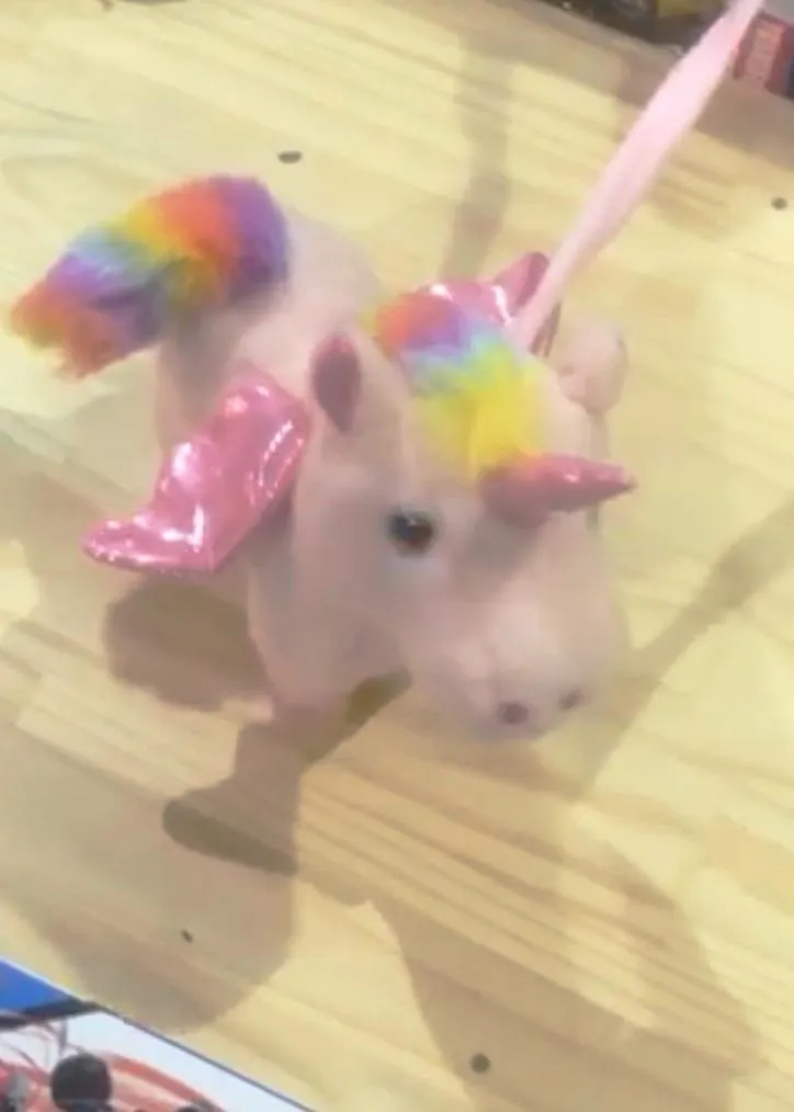 Magic Walking and Singing Unicorn With LED Light on The Cheeks