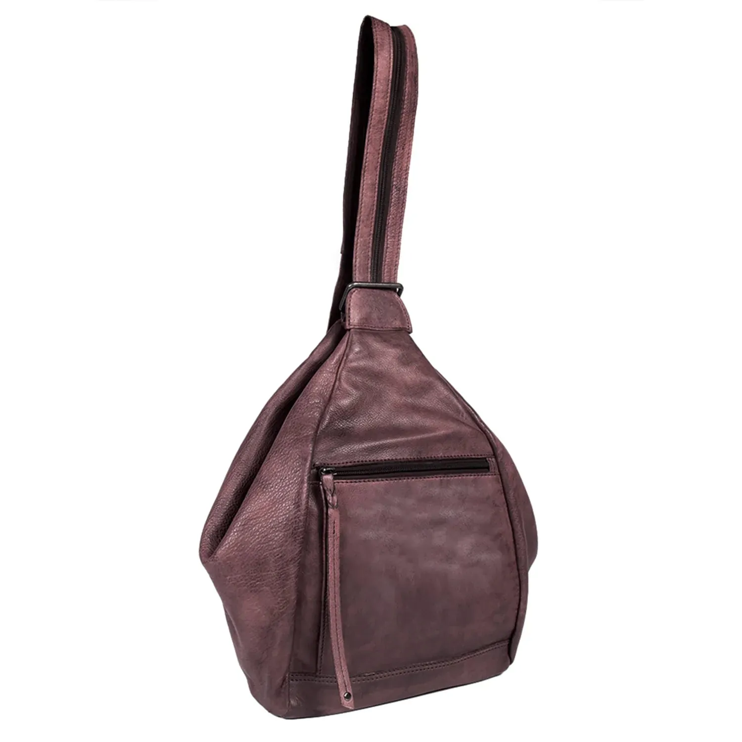 Marley Concealed Carry Leather Sling Backpack