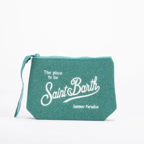 Mc2 Saint Barth pochette aline lurex verde