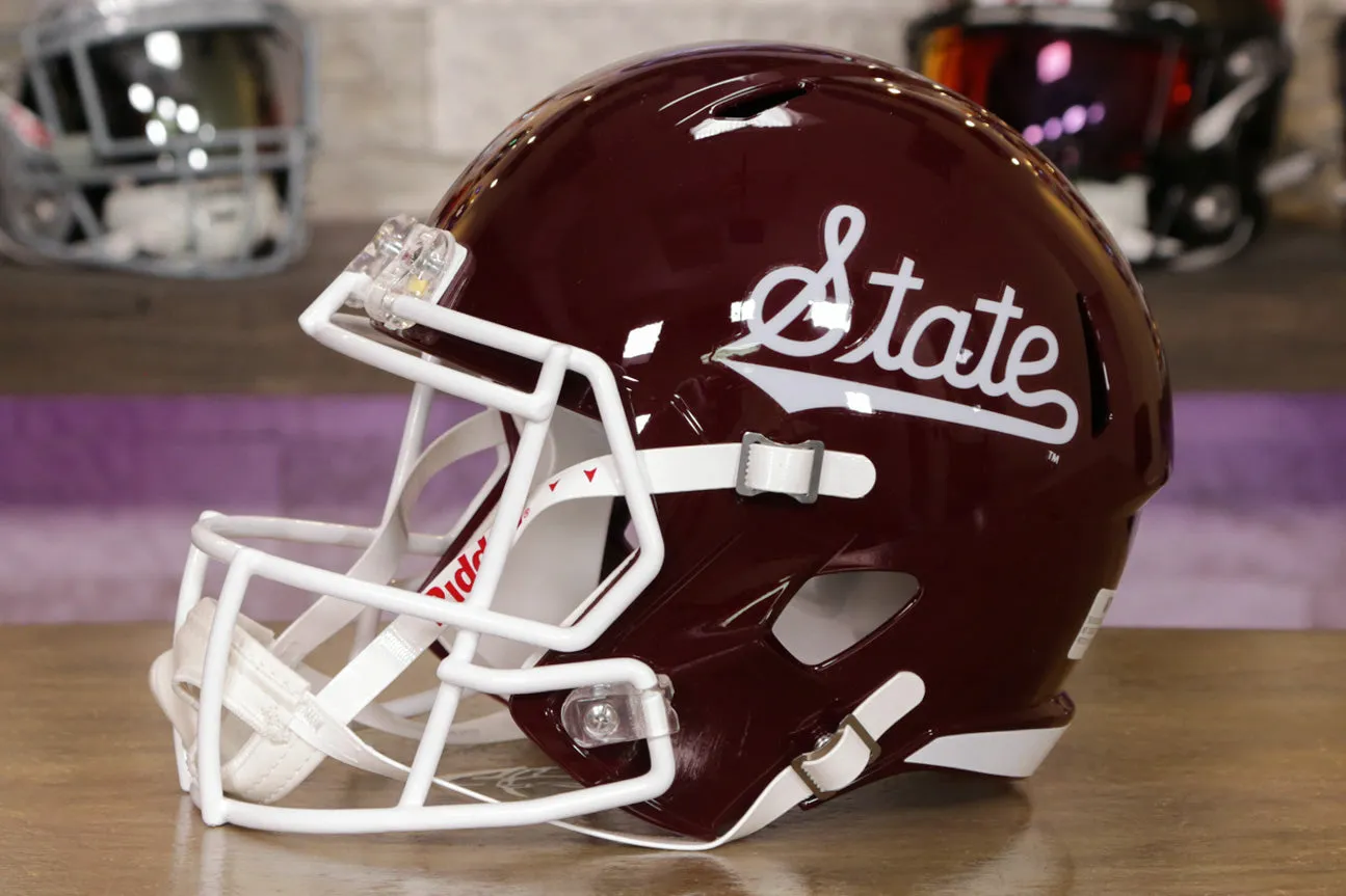 Mississippi State Bulldogs - Riddell Speed Replica Helmet - Script