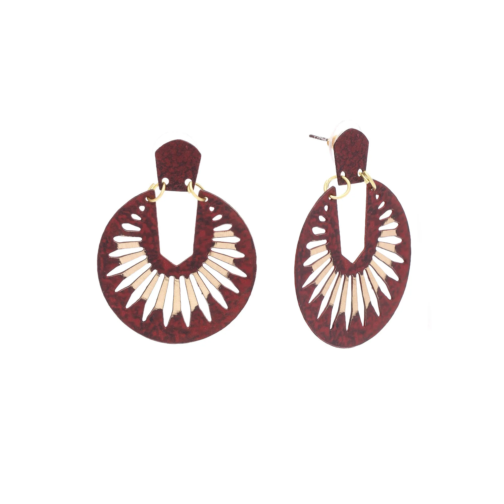 Naazia Earrings, berry - Wholesale