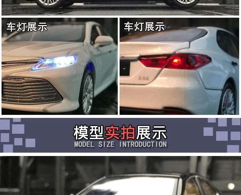 New 1:32 Toyota Eighth Generation 8 Camry Simulation Car Model Alloy Car Model Toy Car Decoration Boy Birthday Gift Collection