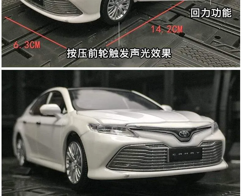 New 1:32 Toyota Eighth Generation 8 Camry Simulation Car Model Alloy Car Model Toy Car Decoration Boy Birthday Gift Collection