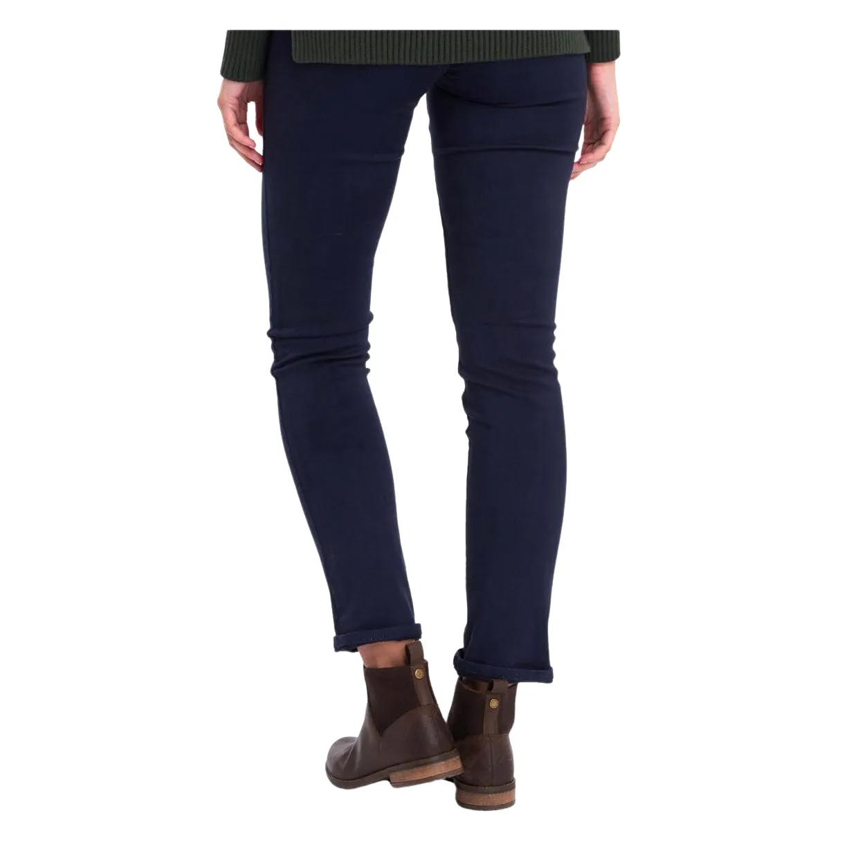 Pantaloni Donna Barbour Essential Slim Blu Navy