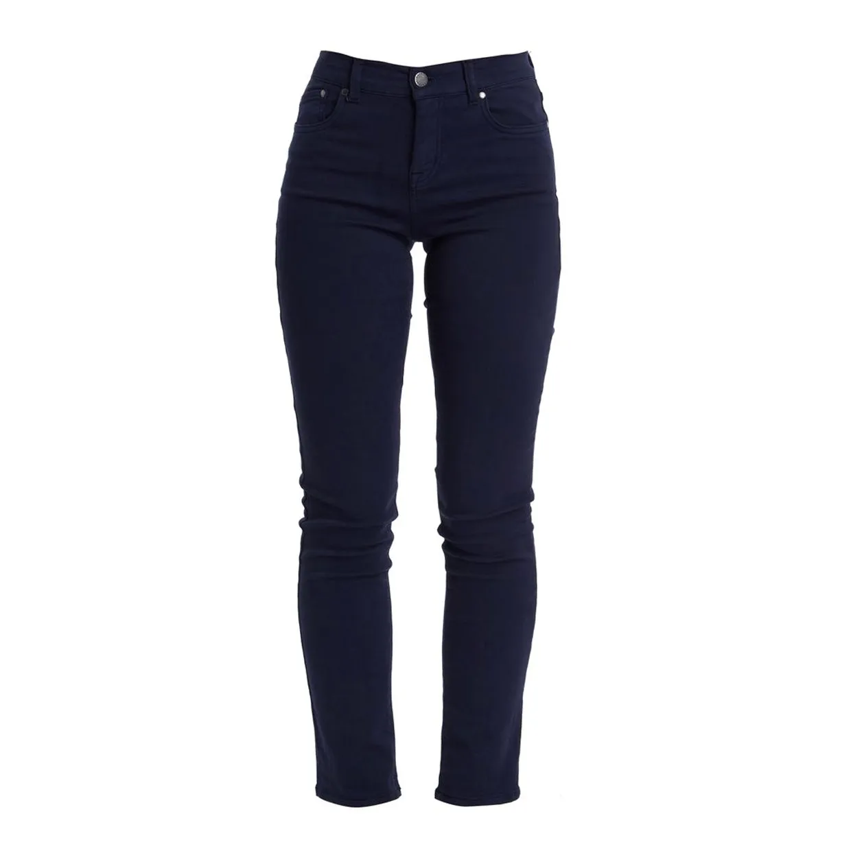 Pantaloni Donna Barbour Essential Slim Blu Navy