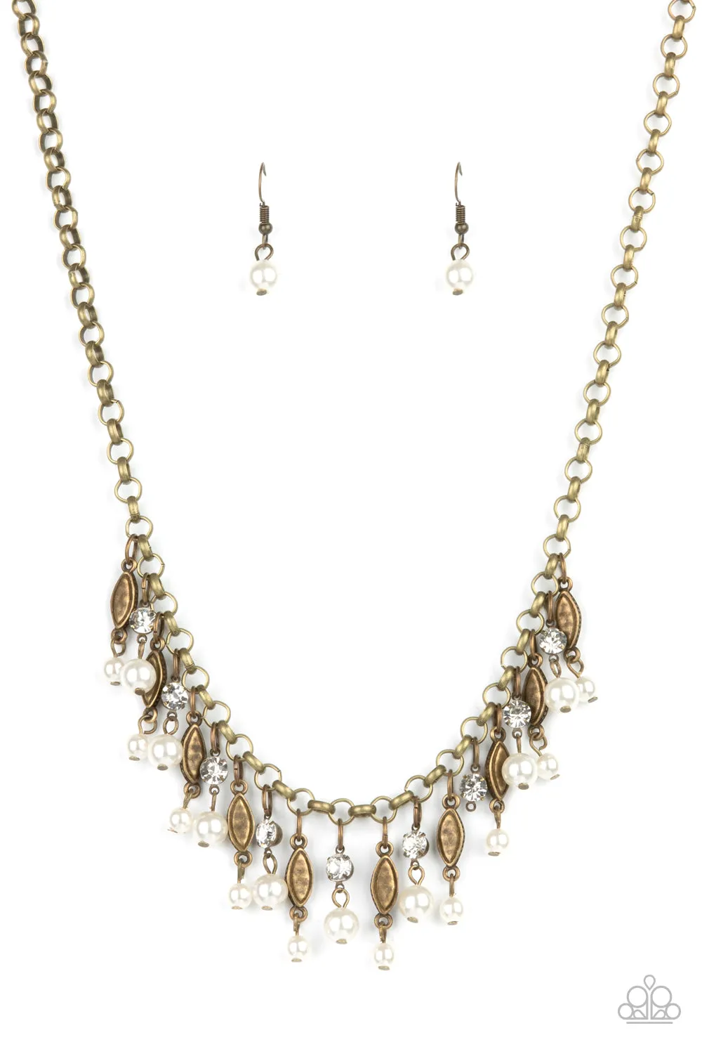 Paparazzi Necklace ~ Cosmopolitan Couture - Brass