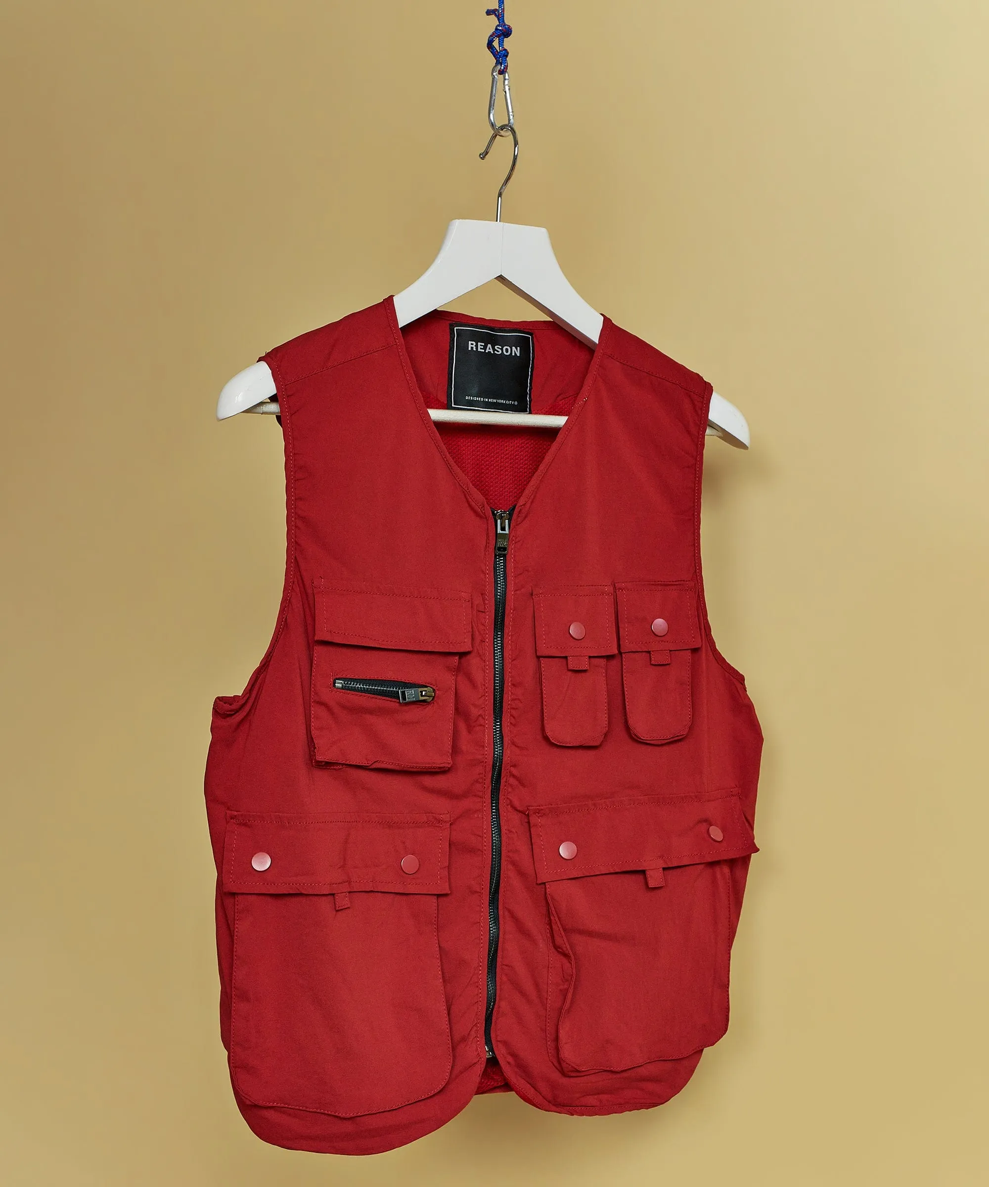 Parkwood Nylon Utility Vest - Red